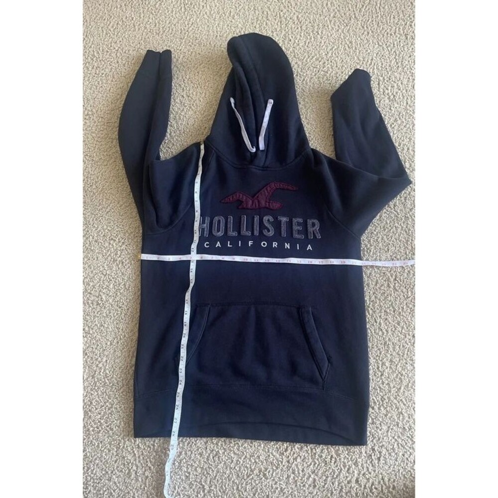 Y2K Hollister California Black Pullover Hoodie – Women’s Medium